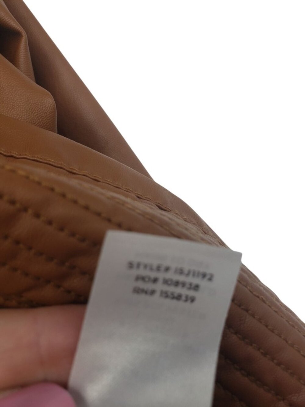 Lulu's Brown Faux Leather Vegan Moto Jacket Womens S Boho Country Western - Picture 4 of 15